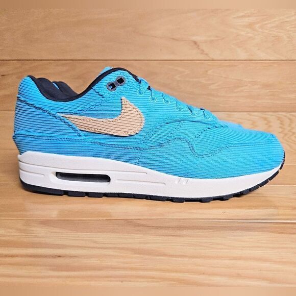 Nike Air Max 1 Blue Mens Running Shoe Sneaker FB8915-400 - Picture 1 of 13